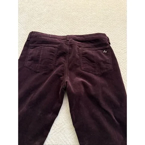 Rag & Bone Elephant Bell Corduroys in Wine Size 30 - Picture 9 of 9